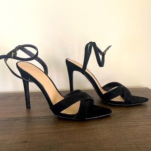 Black stiletto formal heel